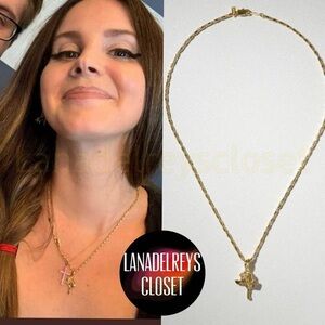 Vanessa Mooney Little Rose Necklace Gold